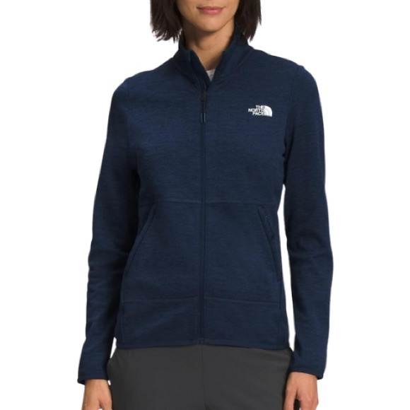 The North Face Womens Navy Jacket: Canyonlands Full-Zip Fleece (S) Free-Ship - Picture 1 of 15